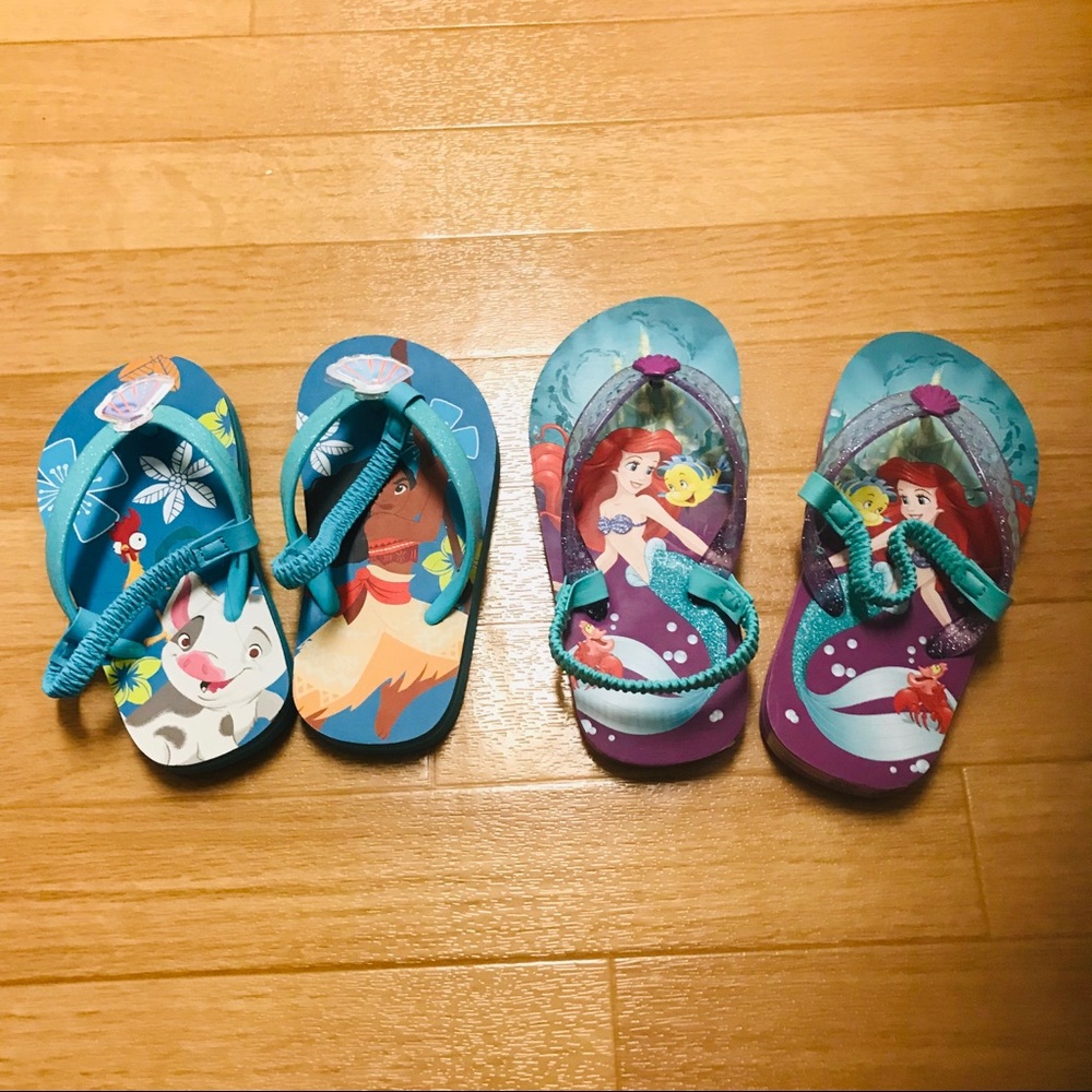 NWOT Moana and Arial Disney Sandals